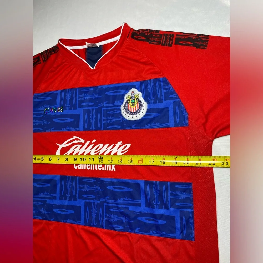 Vintage Chivas Of Guadalajara Caliente Football Soccer‎ Jersey Size Men’s LARGE